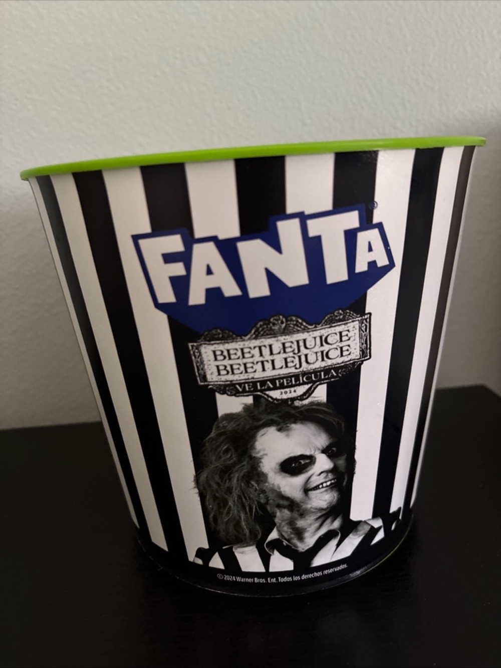 Beetlejuice Themed Popcorn Bucket Large size